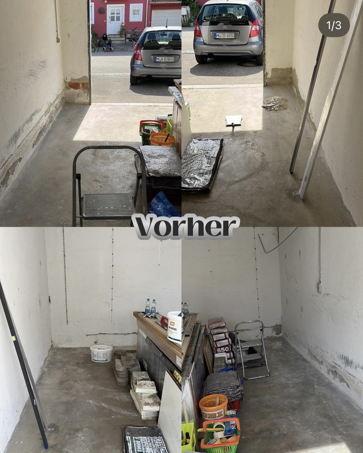 Garage vorher